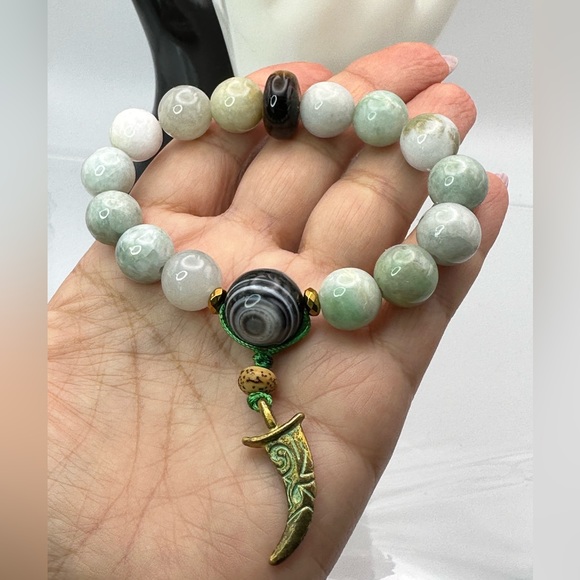 IMMORTALITY AMAZONITE NATURAL STONES BRACELET size 7” - Picture 11 of 13